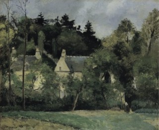 Camille Pissarro-Paysage à l'Hermitage, Pontoise
