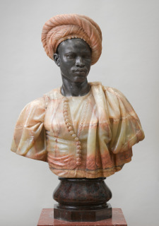 Charles Cordier-Homme du Soudan en costume algérien. Titres historiques Nègre, costume algérien (Salon de 1857) ; Nègre du soudan (Exposition univreselle de 1889)