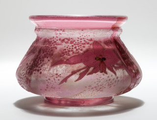 Vallerysthal-Pot à décor d'orchidées