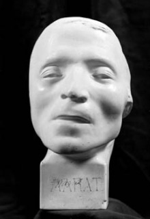 Marie Grossholz, future Madame Tussaud-Masque mortuaire de Marat