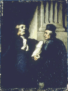 Honoré Daumier-Les deux avocats