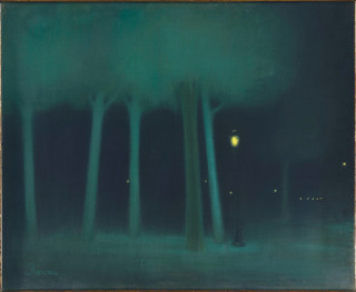 Un parc la nuit (entre 1892 et 1895), Rippl-Ronai, Jozsef