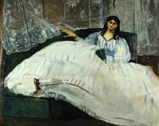 Edouard Manet-La maitresse de Baudelaire