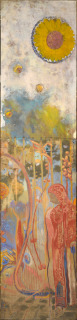 Odilon Redon, Figure, fleur jaune