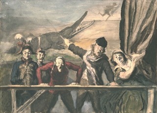 Honoré Daumier-La parade