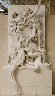 Les Nubiens dit aussi Les chasseurs d'alligators, Barrias, Ernest