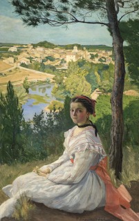 Frédéric Bazille-Vue de village