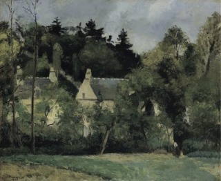 Camille Pissarro-Paysage à l'Hermitage, Pontoise (Paisaje de L?RTMHermitage, Pontoise)