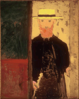 Edouard Vuillard-Autoportrait à la canne et au canotier