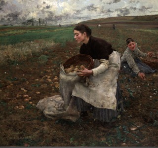 Jules Bastien-Lepage-Saison d'octobre, récolte des pommes de terre