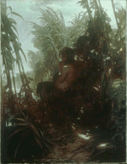 Arnold Böcklin-Pan dans les roseaux