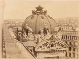 Grand Opéra de Paris, pavillon des abonnés, dôme en cuivre martelé