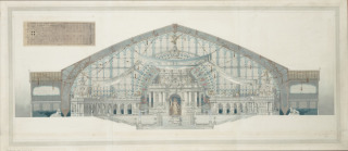 Edouard Loviot-Une salle des fêtes dans la galerie des Machines, exposition universelle de 1900