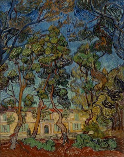 Vincent van Gogh-Arbres dans le jardin de l'hôpital Saint-Paul