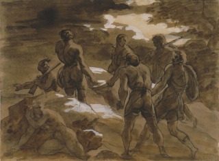Théodore Géricault-Les assassins portent le corps de Fualdès vers l'Aveyron