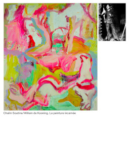 Chaïm Soutine / Willem de Kooning. La peinture incarnée, couverture du catalogue
