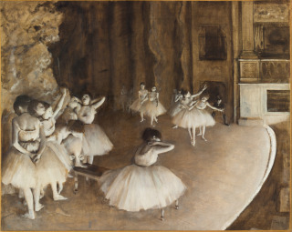 Edgar Degas-Répétition d'un ballet sur la scène