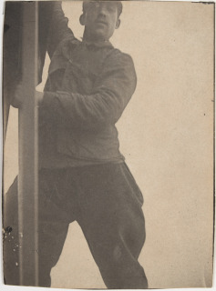 Henri Rivière-Ouvrier travaillant sur la Tour Eiffel