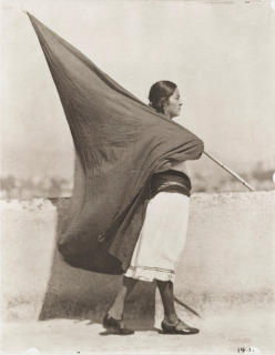Tina Modotti-Woman With Flag