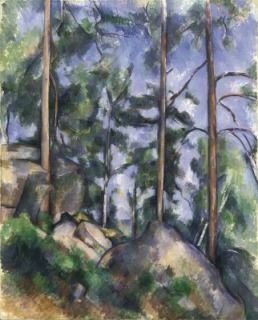 Paul Cézanne-Pins et Rochers (Fontainebleau?) (Pinos y rocas)