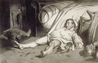 Honoré Daumier-Rue Transnonain, le 15 avril 1834, L'Association mensuelle, juillet 1834 (publiée début octobre)